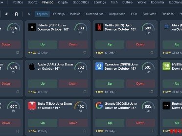 Polymarket推股票与指数涨跌预测市场，不用开证券户也能押注涨跌！