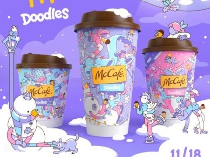 NFT品牌Doodles与麦当劳合作推出节日主题实体和数字收藏品