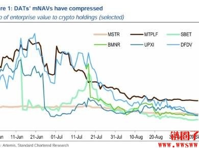 mNAV全线崩溃：渣打银行点名仅两档DAT股票有望存活